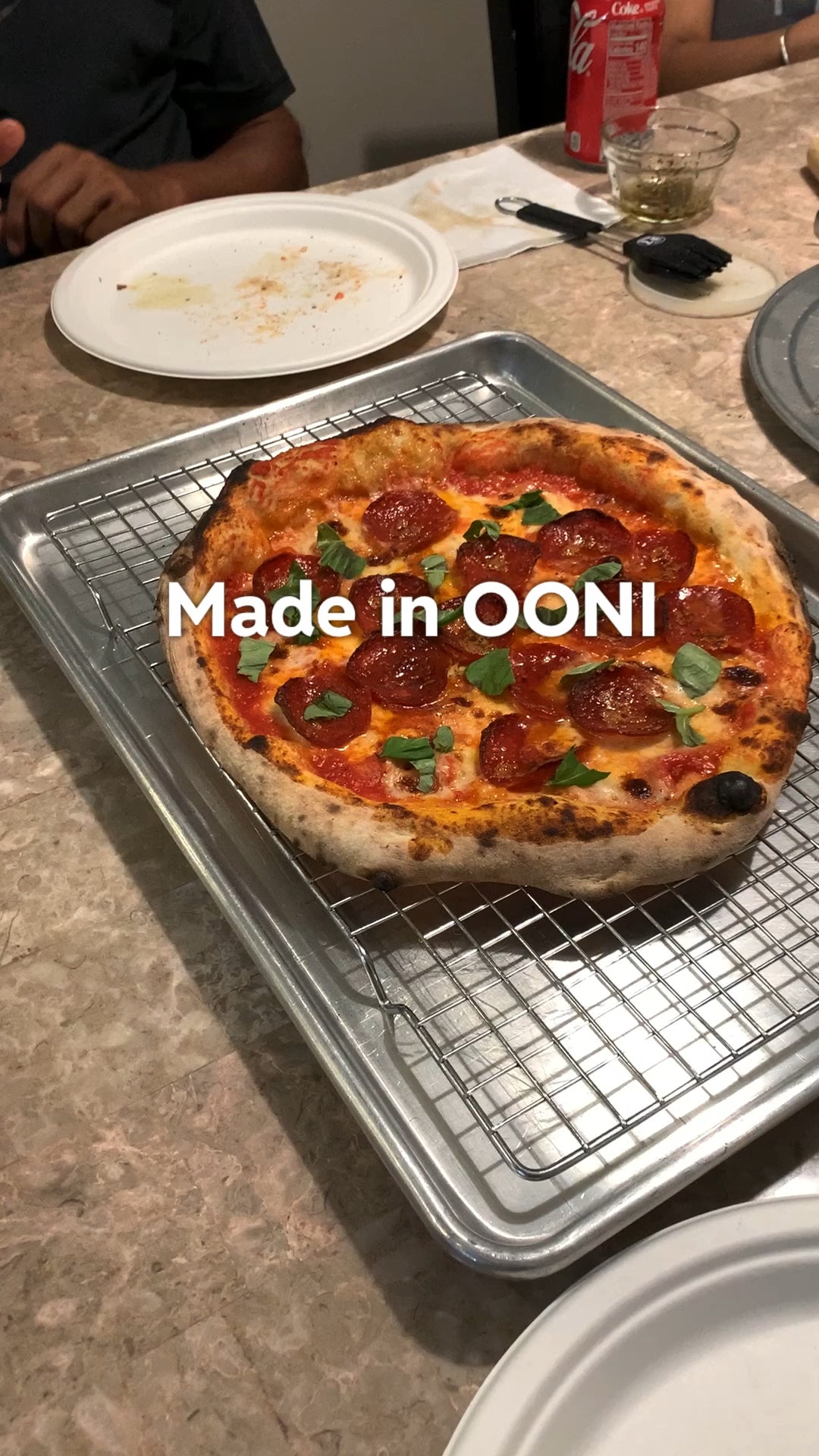 Pepperoni Pizza I made in my OONI Koda 16 Dining and Cooking