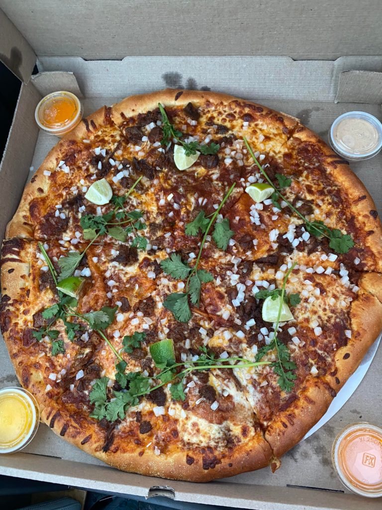 [ I ate ] Lamb Birria Taco pizza!