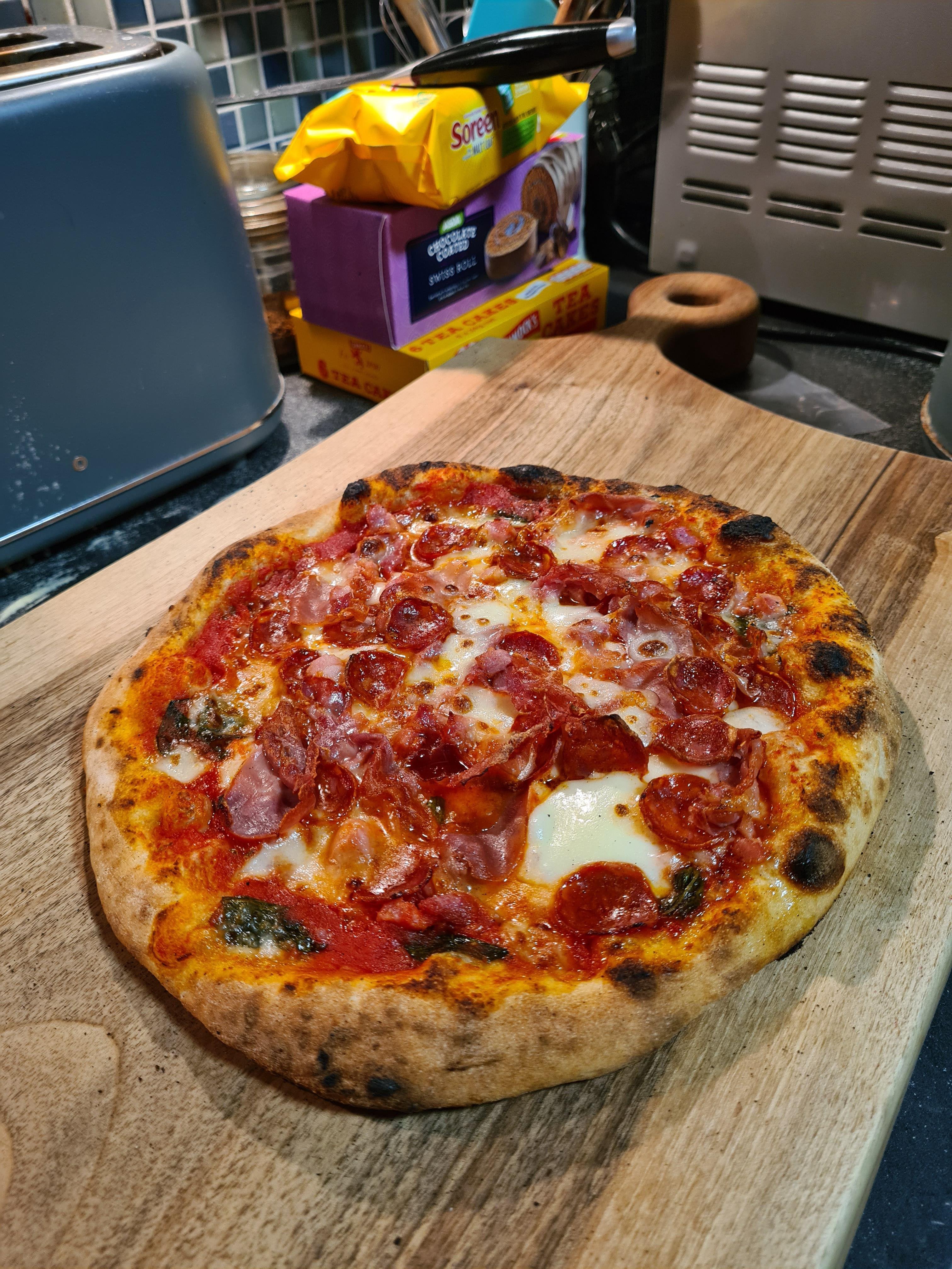 Made in an Ooni home pizza oven Dining and Cooking