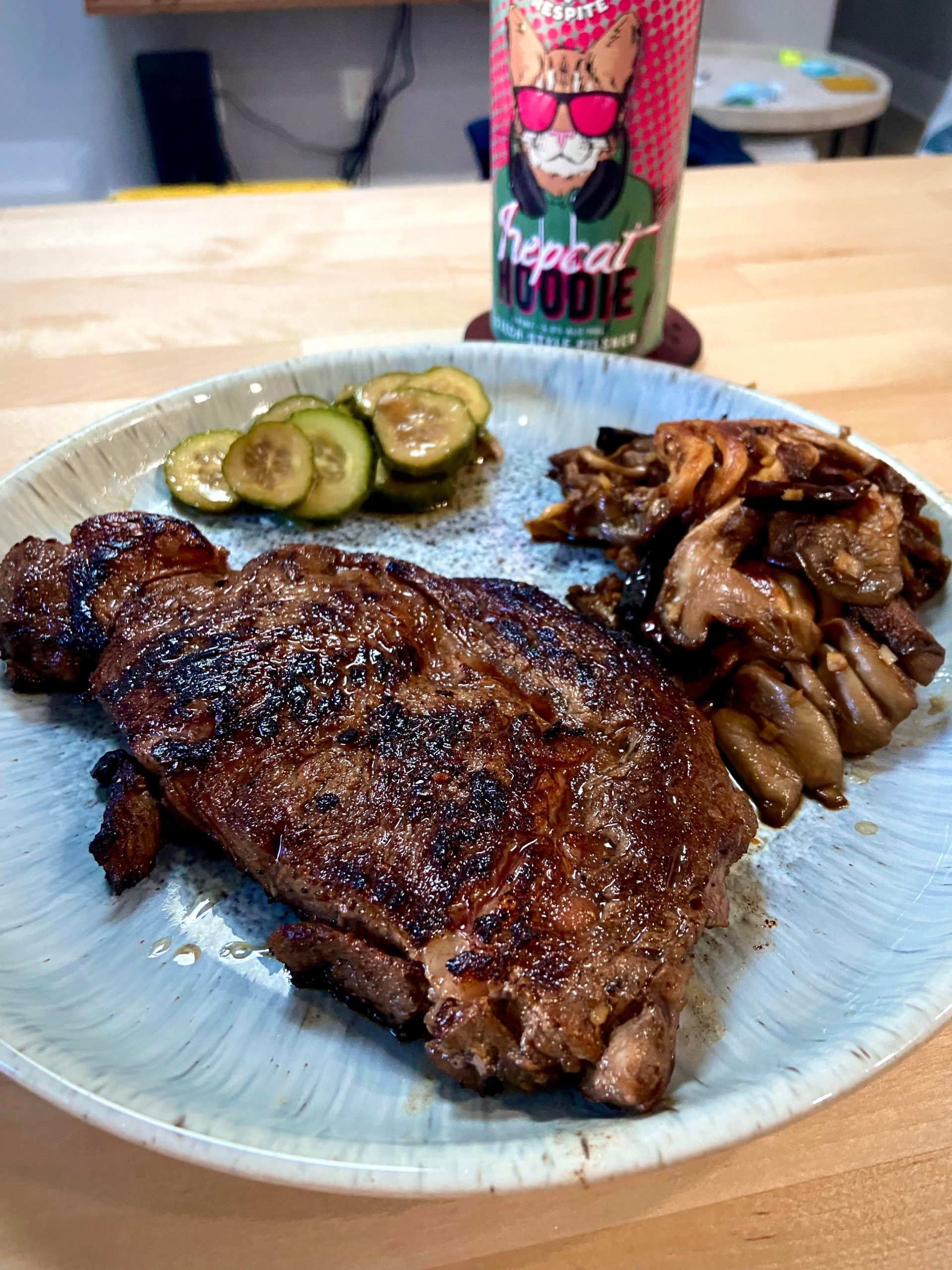 Soy sauce and sansho pepper marinated ribeye Dining and Cooking