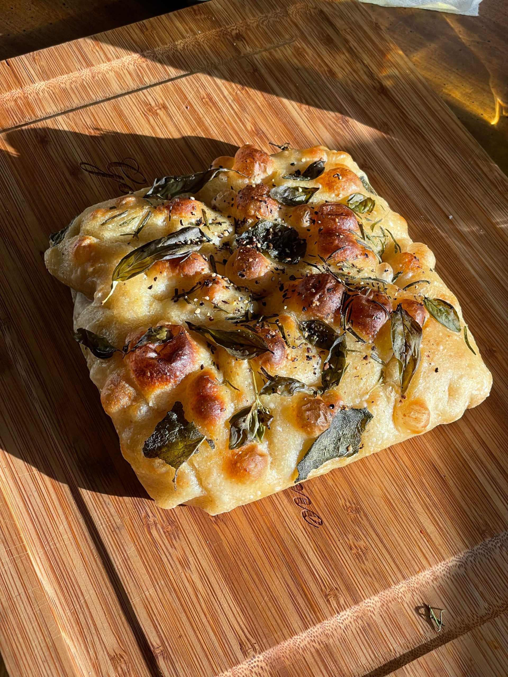 Focaccia! 72 hydration sourdough 10 whole wheat Dining and Cooking