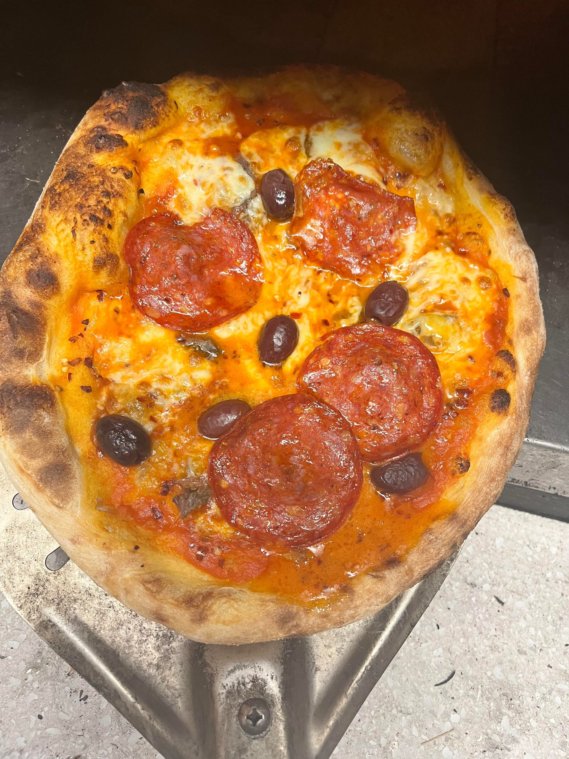 Supermarket pizza dough. Dining and Cooking