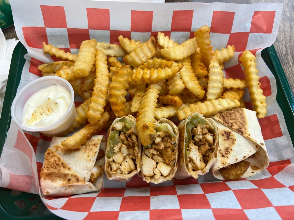 Chicken Shawarma with fries