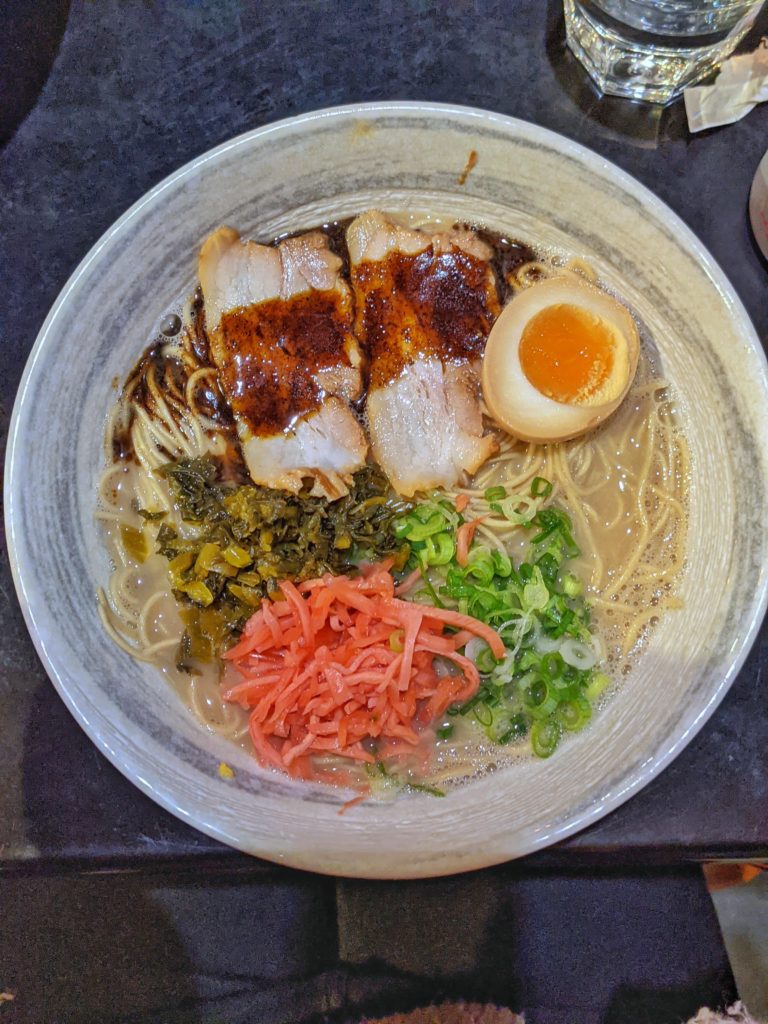 Tonkotsu ramen from Goemon, Brighton, UK