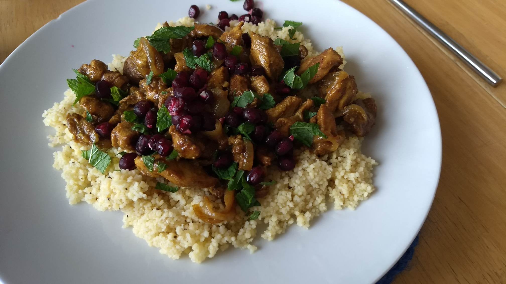 Moroccan Chicken Thighs on Couscous Dining and Cooking