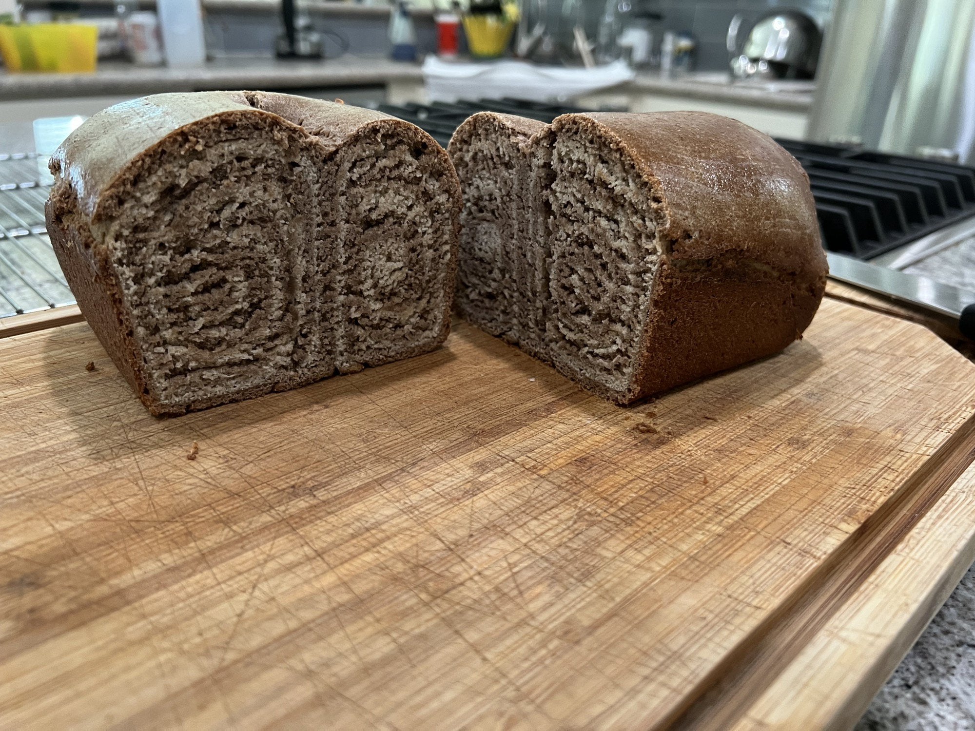 First try at Rye Swirl Bread Dining and Cooking