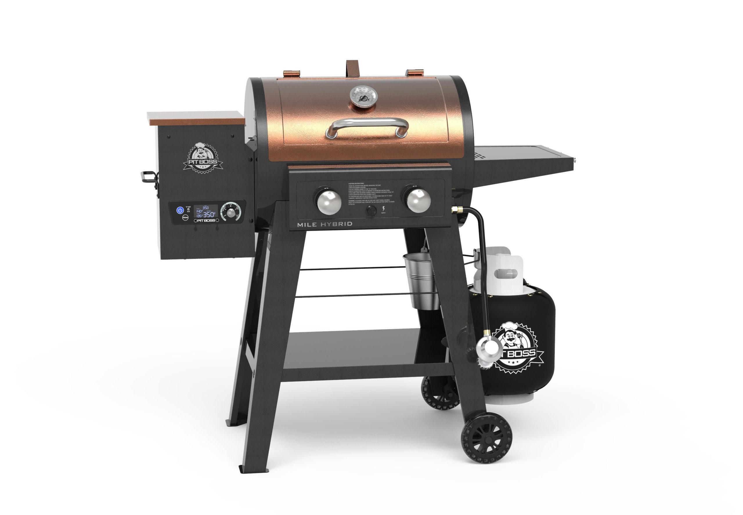 Pit Boss Mile Hybrid Pellet Smoker/Gas Grill Dining and Cooking