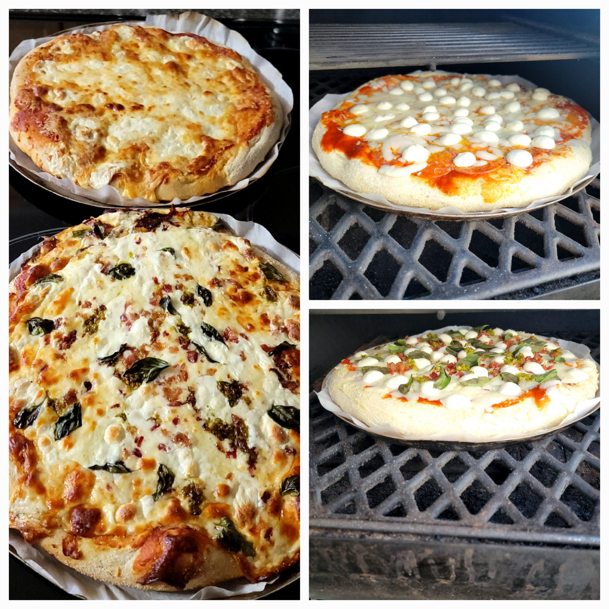 Pellet grill pizzas Dining and Cooking