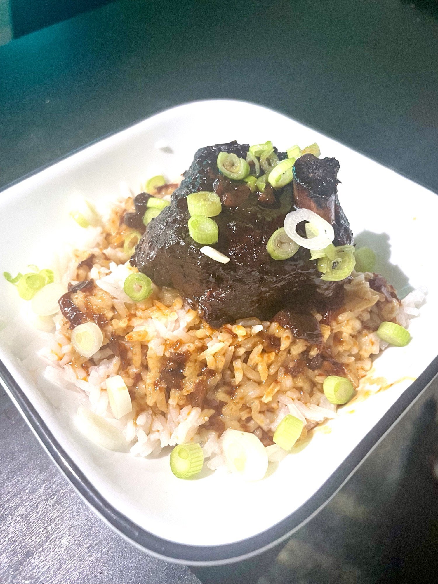 Korean BBQ inspired short ribs with rice. - Dining and Cooking