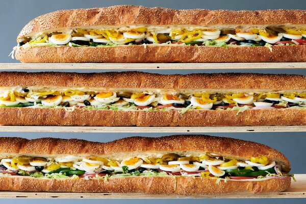 Six-Foot Meatless Italian Hero