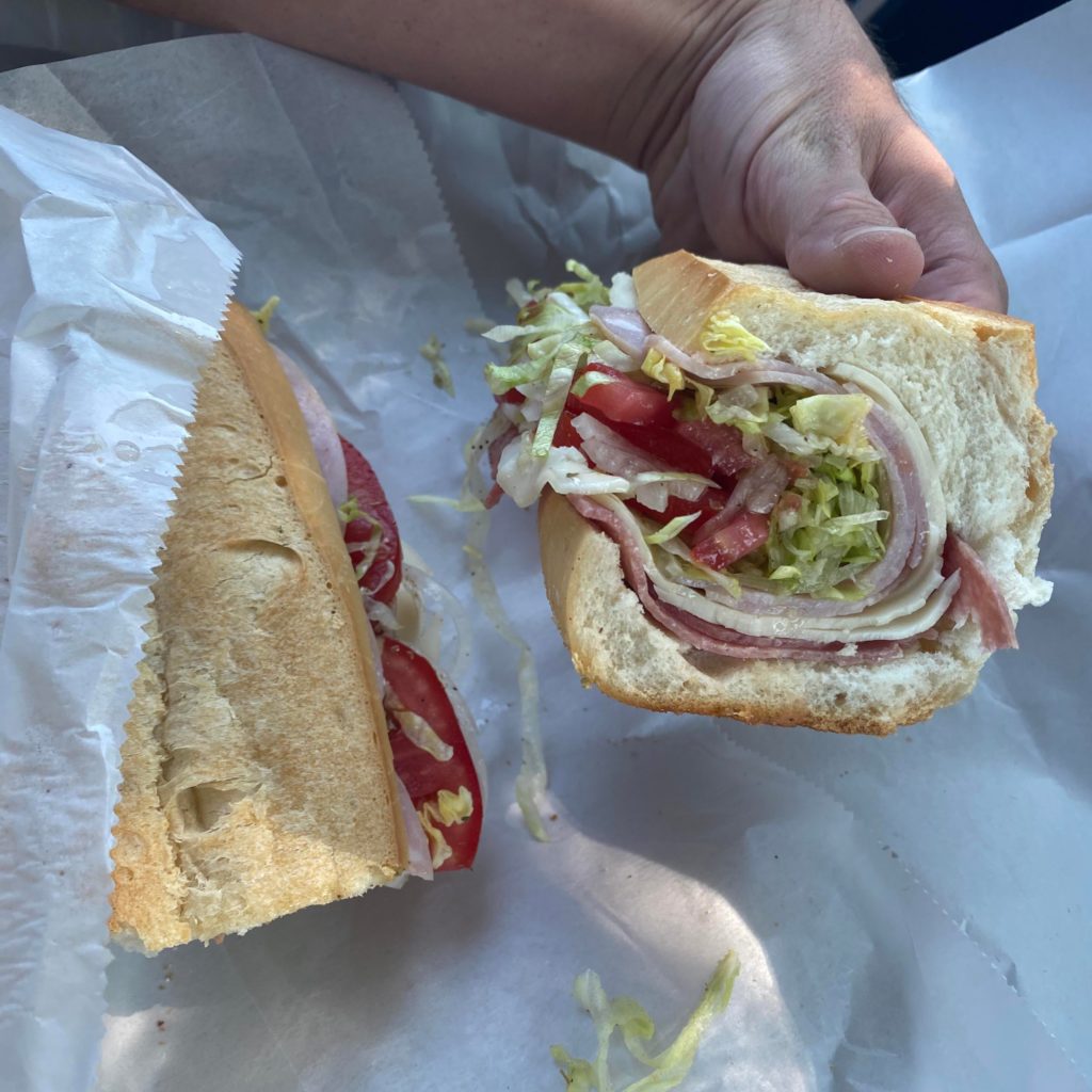 Italian hoagie from Lou’s delicatessen in South Jersey