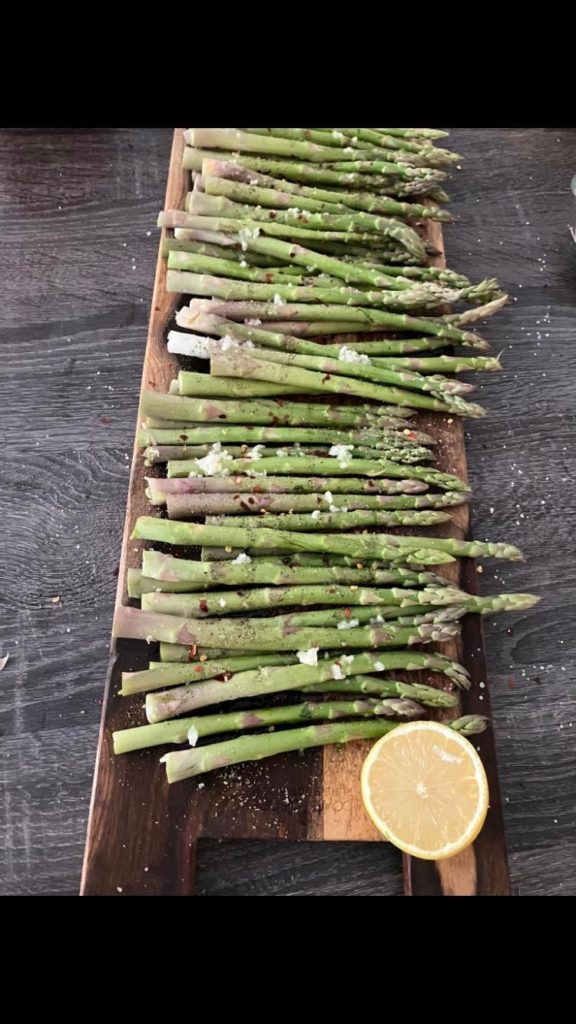 Handpicked Asparagus with seasoning