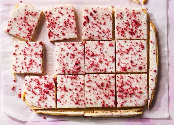 Hindbaersnitter (Danish Raspberry Slices)