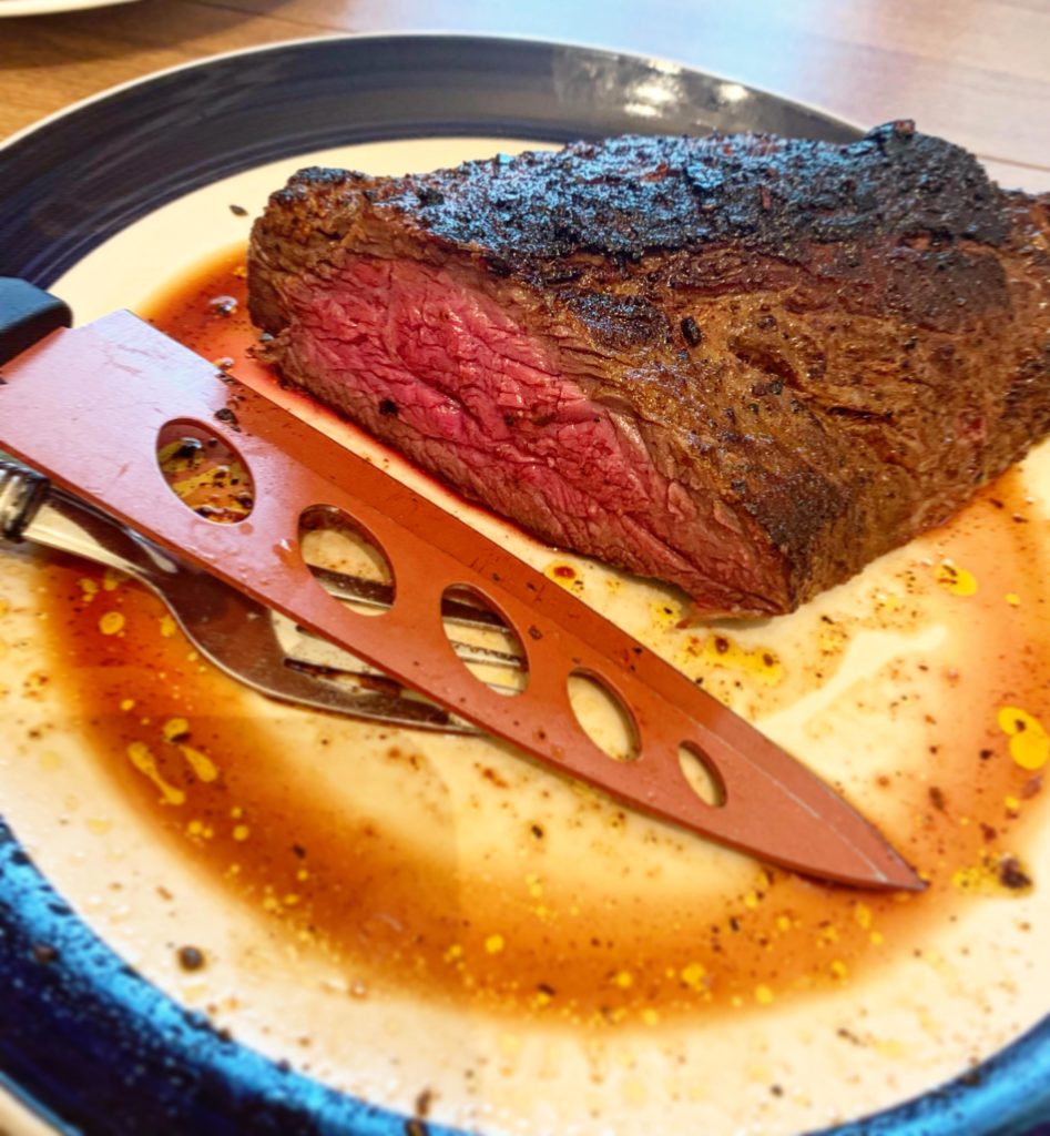 Costco tri tip, on the rare side