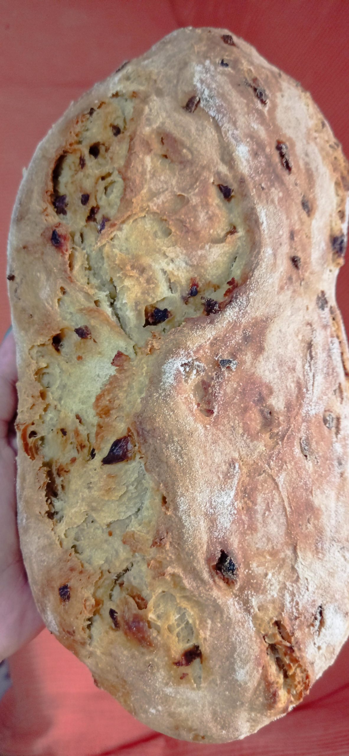 Onion bread made with sour dough and crunchy roasted onions Dining