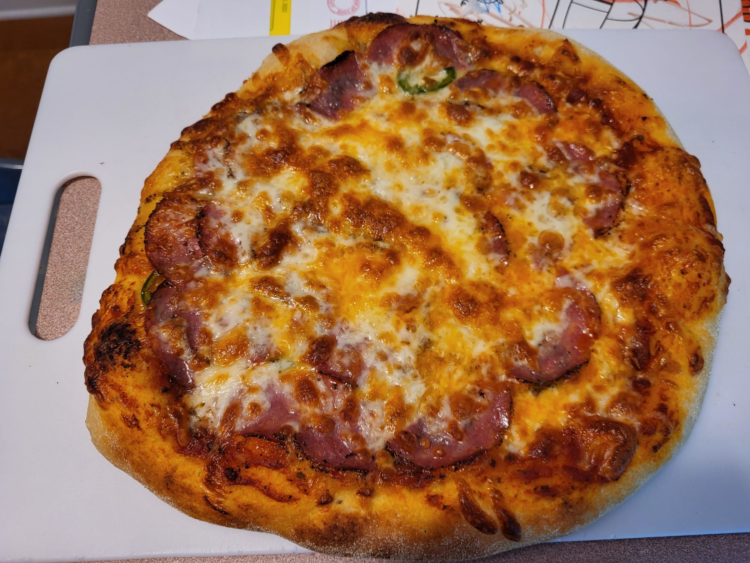 Jalapeño and Salami Pie Dining and Cooking