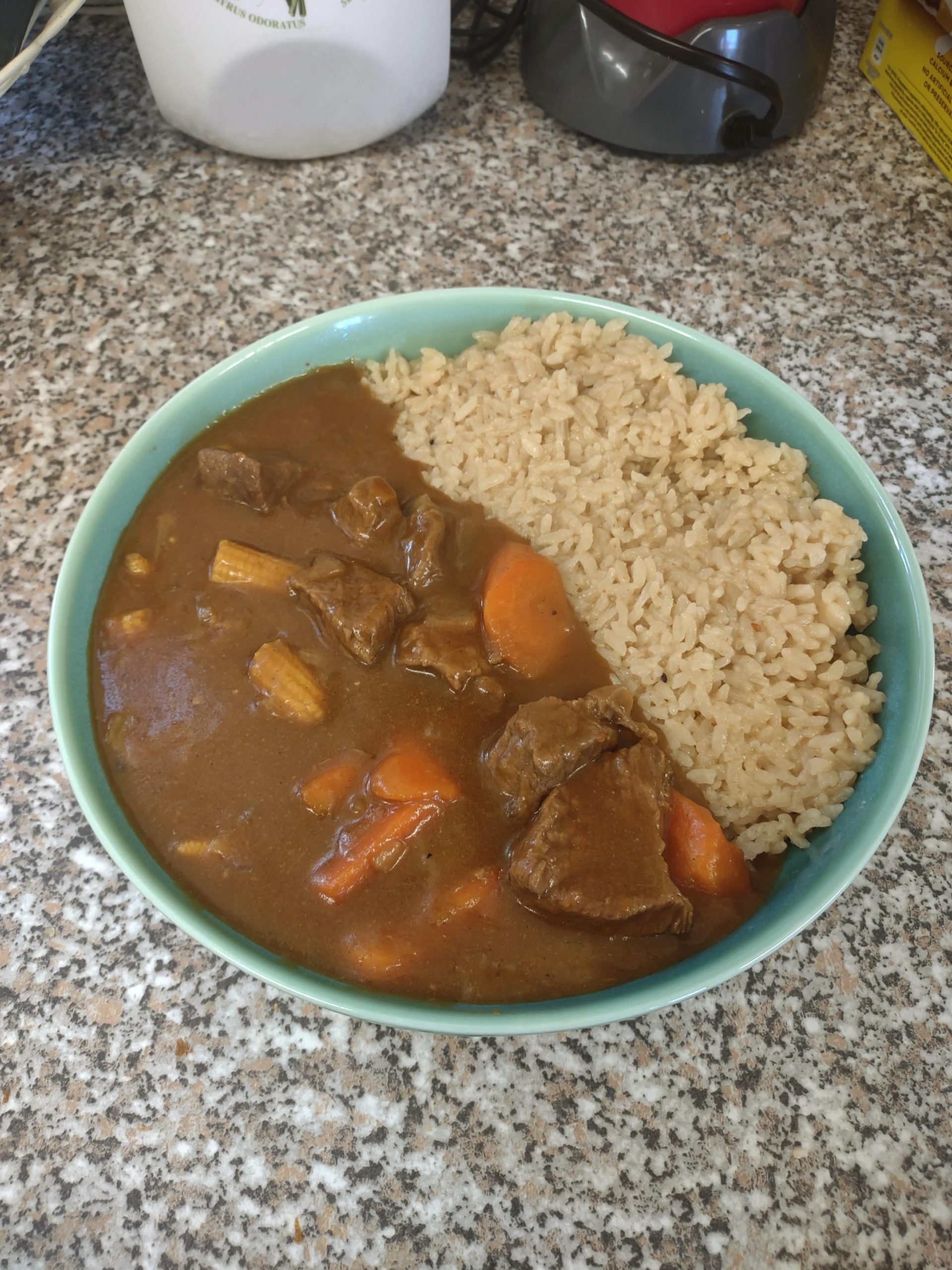 Japanese style beef curry rice. Dining and Cooking