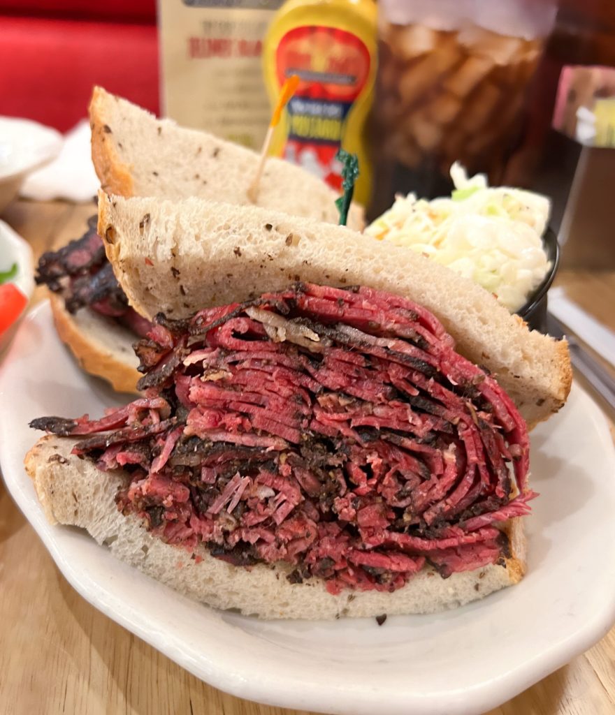 A Giant Pastrami Sandwich