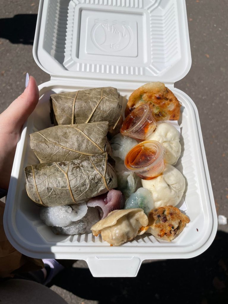 Weekend eats: vegan dim sum and BEC on a croissant