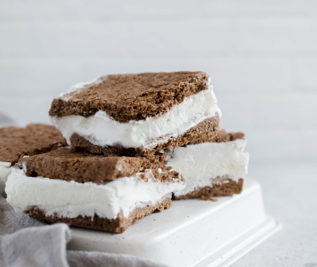 Keto Vanilla Ice Cream Sandwiches