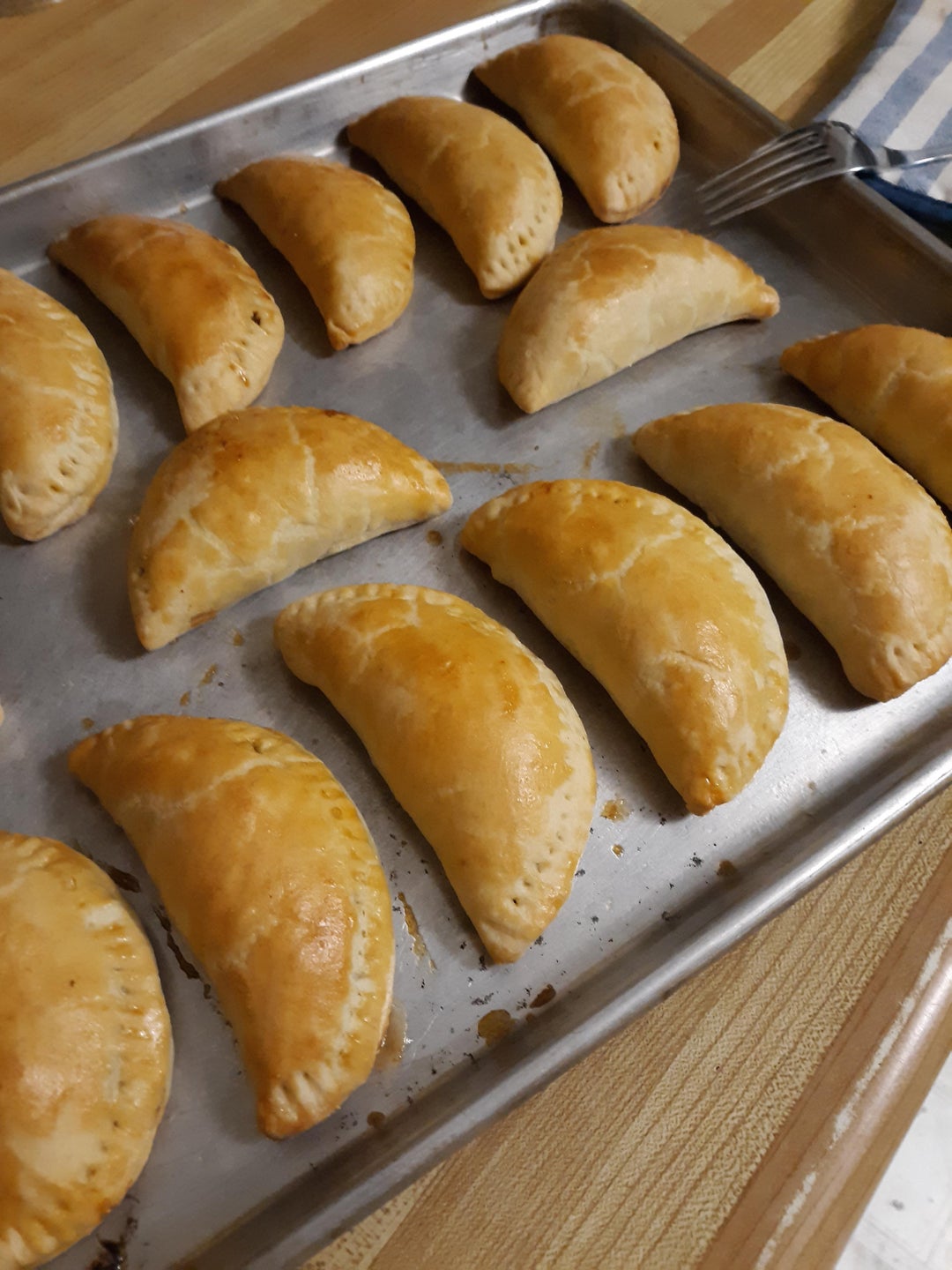 Empanadas with Picadillo filling. Cream cheese dough was a joy to work