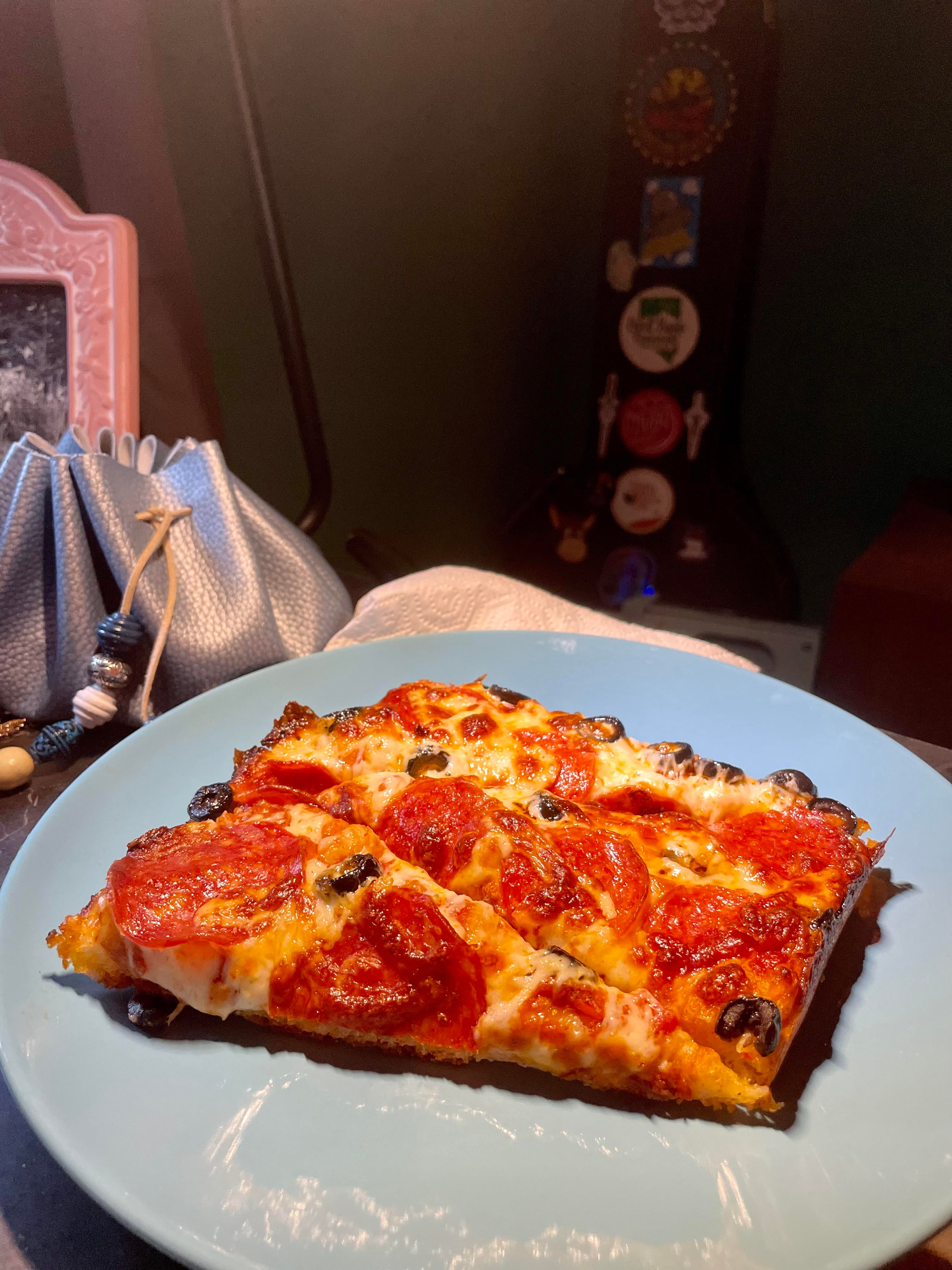 I made the dough, boyfriend made the pizza. That’s teamwork ️🍕 Dining