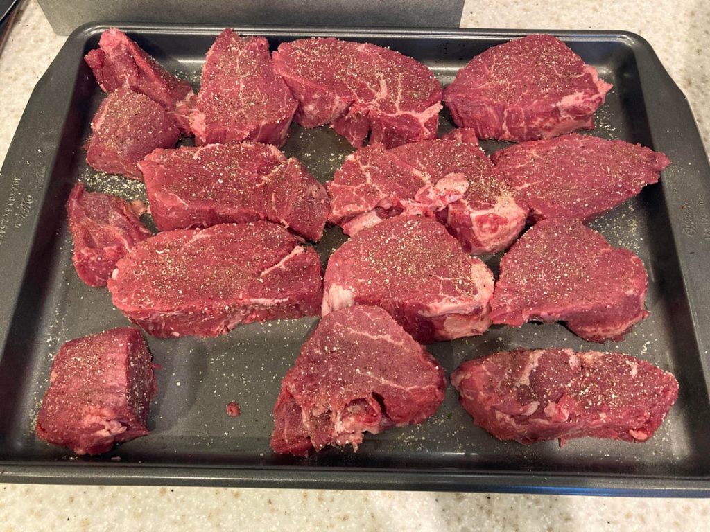 Costco Beef Tenderloin Sliced into Fillets