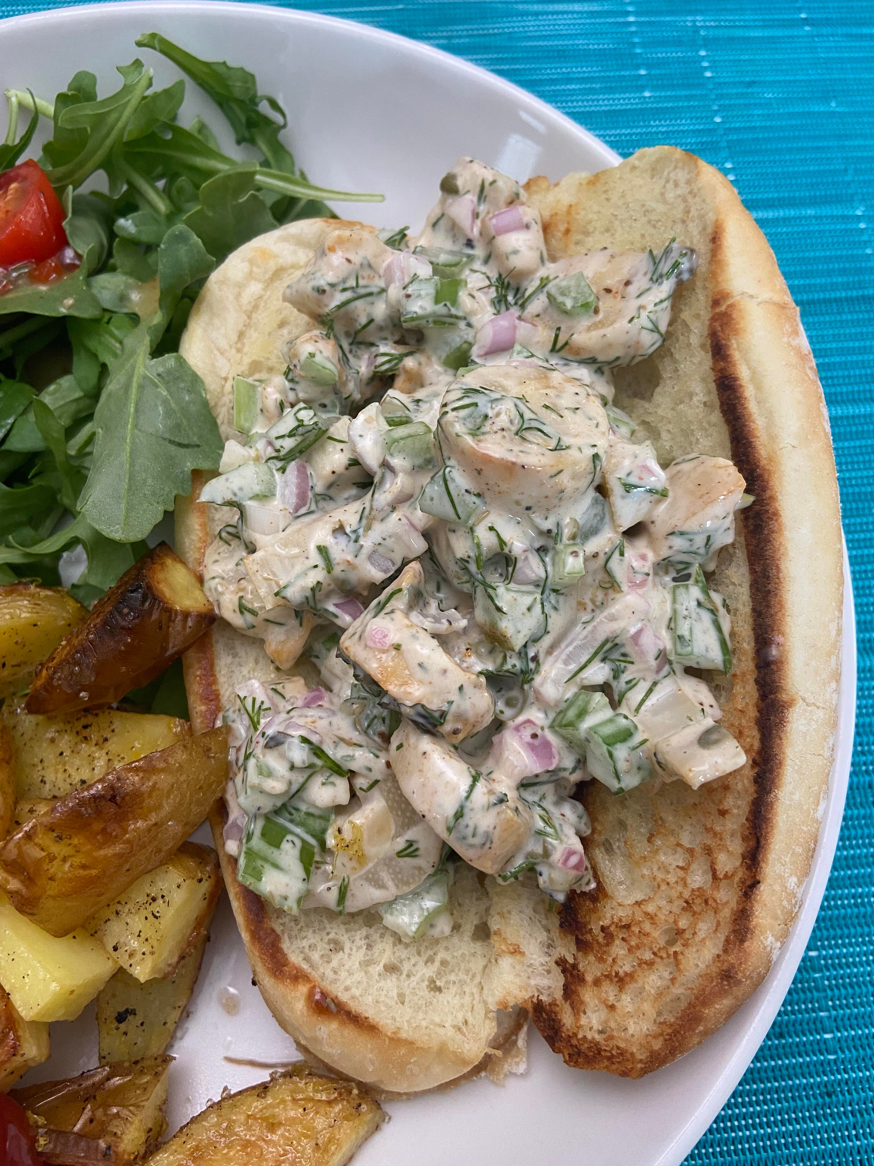 Hearts of Palm Lobster Roll Dining and Cooking