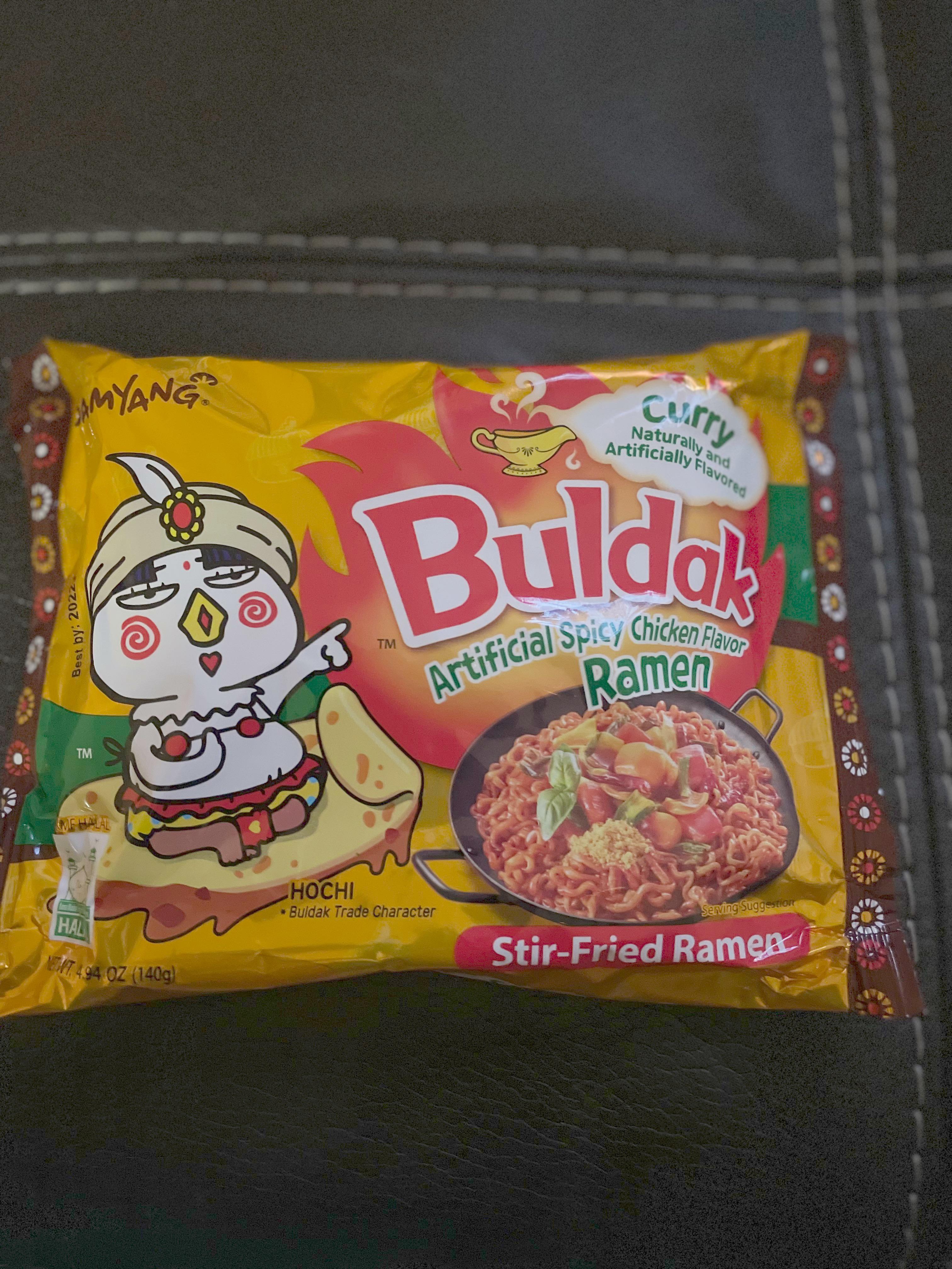 Buldak Curry Spicy Chicken Flavor Ramen Dining and Cooking