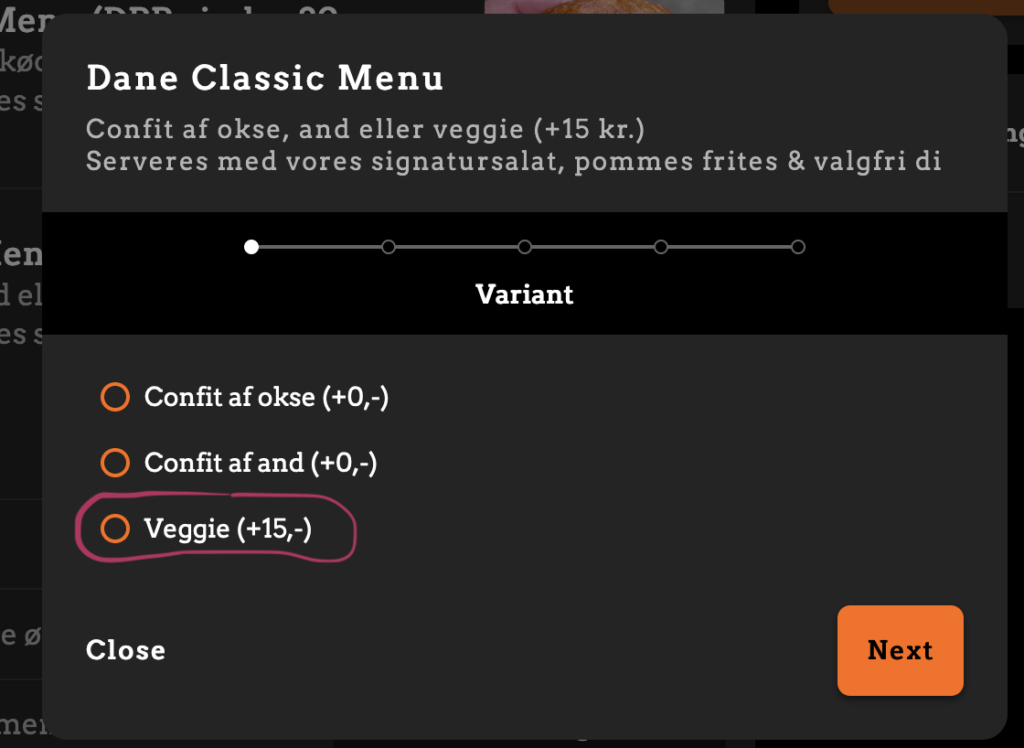 This burger joint in Copenhagen charges 2€/$ extra for the veggie option. I'm so tired of that kind of nonsense ..