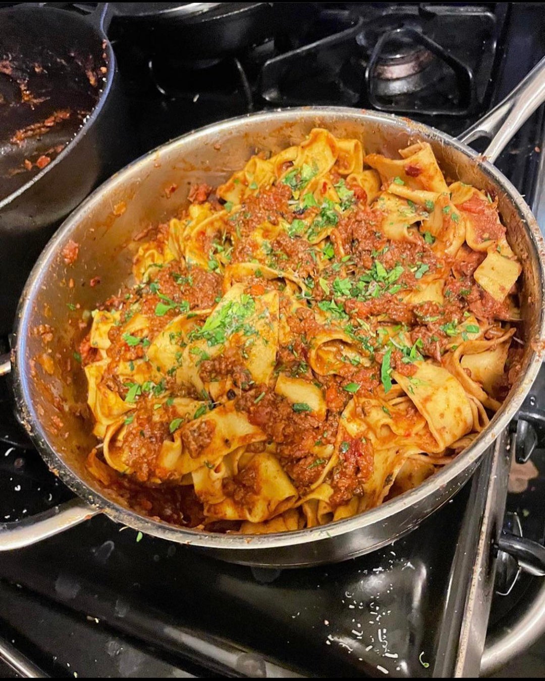 Bolognese with hand cut Pappardelle Dining and Cooking