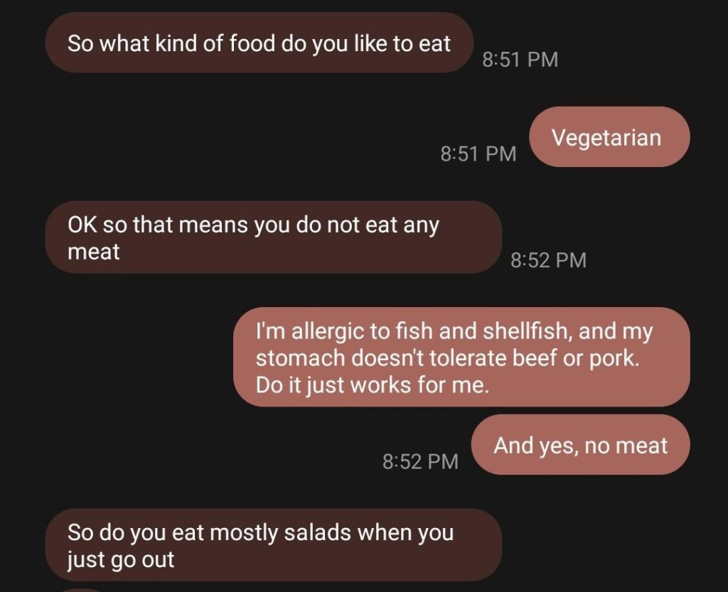 This just happened...the lady I'm chatting with is well into her 60s a d was born in Southern CA. *sigh*