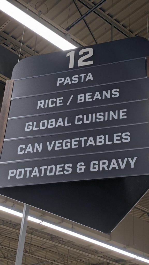 Nice of Giant to organize 75% of my diet into a single isle