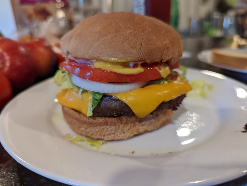 My burger last night