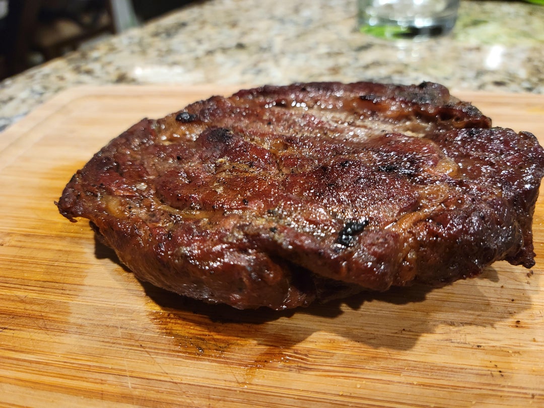 Another reverse sear chuck roast. Don't let anyone tell you a chuck