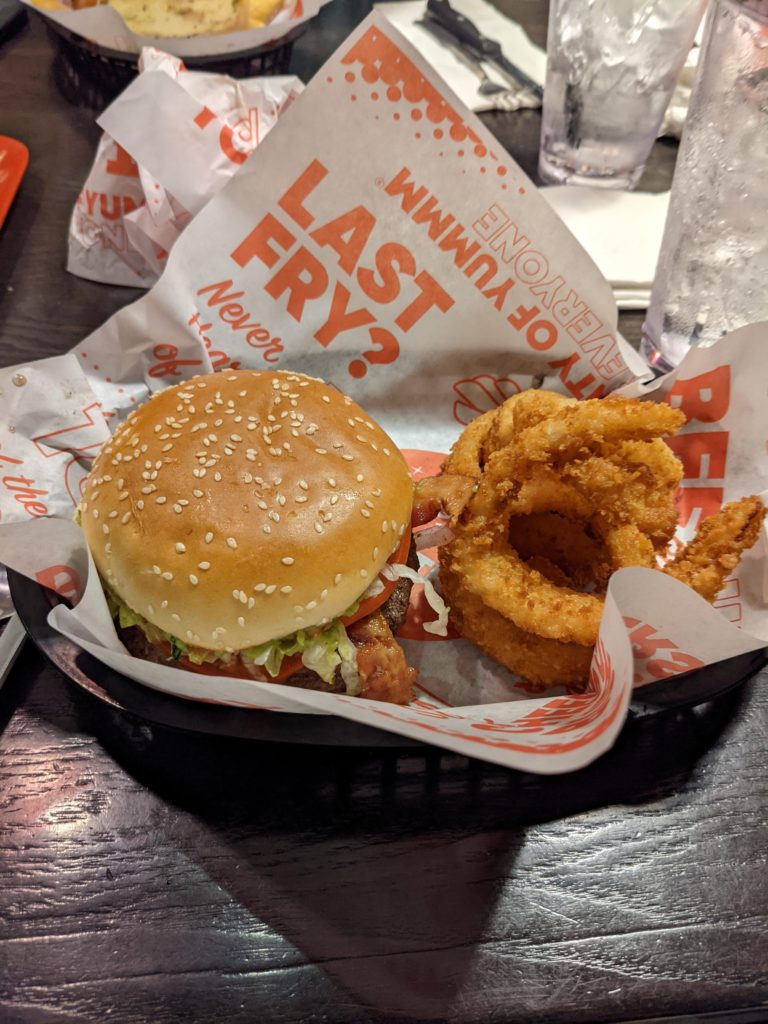Guacamole burger from Red Robin. Better than expected.