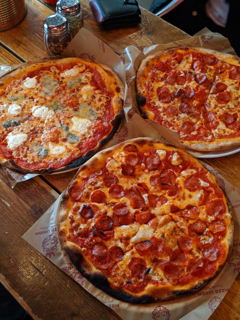 Quattro Formaggi and Pepperoni Pizza