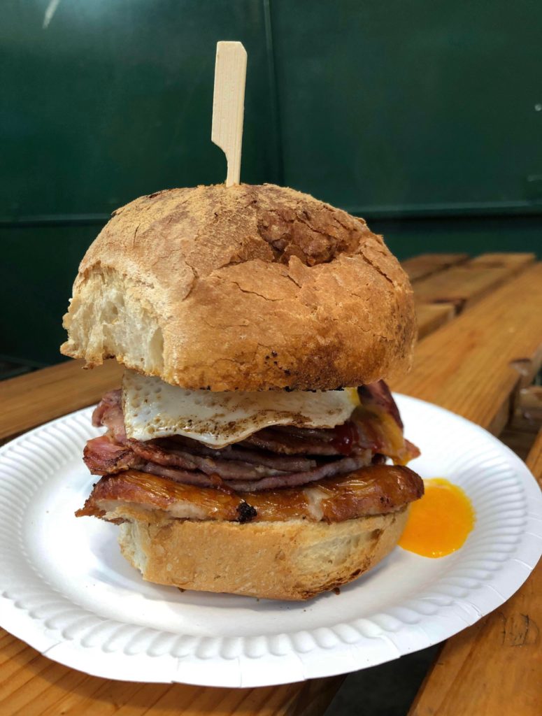 The Belfast Breakfast Bap from the city’s St George’s Market