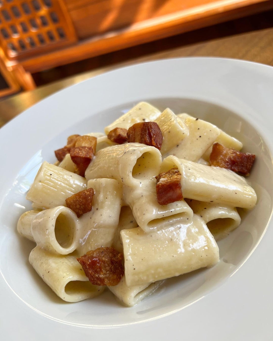 Rigatoni alla Gricia Dining and Cooking