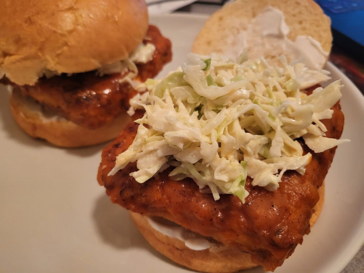 Vegan Buffalo Tofu Sandwiches! So yum.