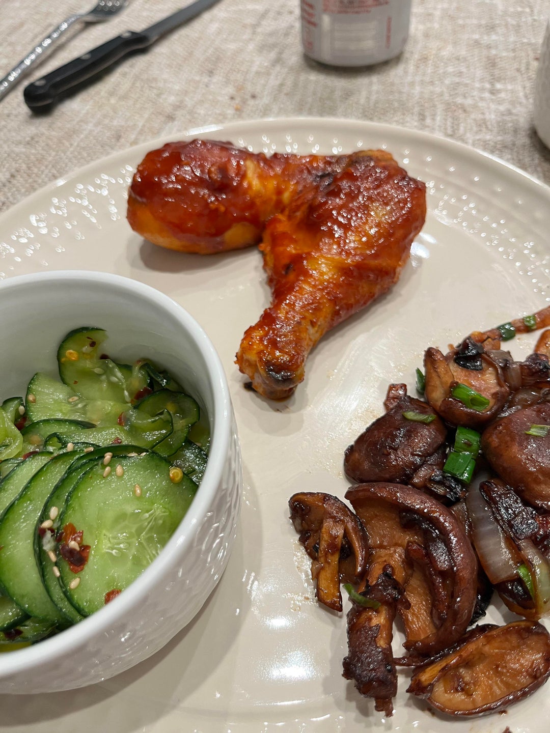 My first time making spicy gochujang chicken drumsticks, oi muchim