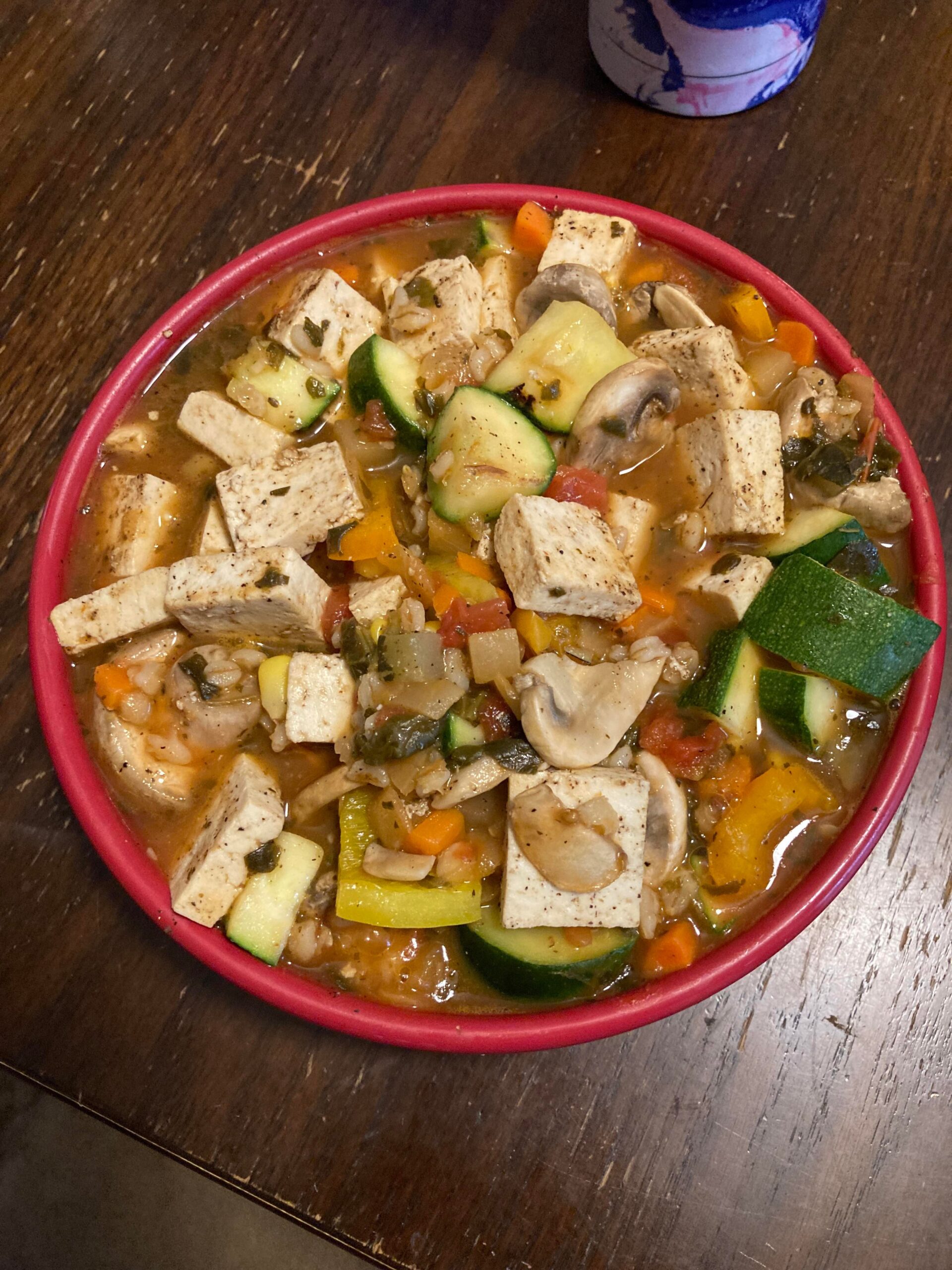 Tofu Vegetable & Barley soup! Dining and Cooking