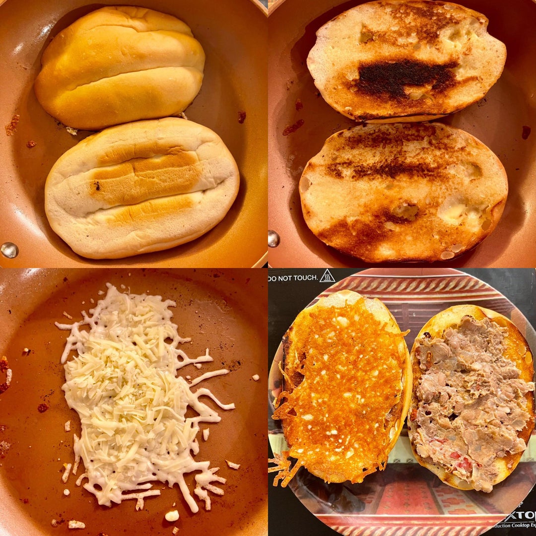 [Homemade] the Blasphemy Torta (chile rellano, chicken milanese, smoked