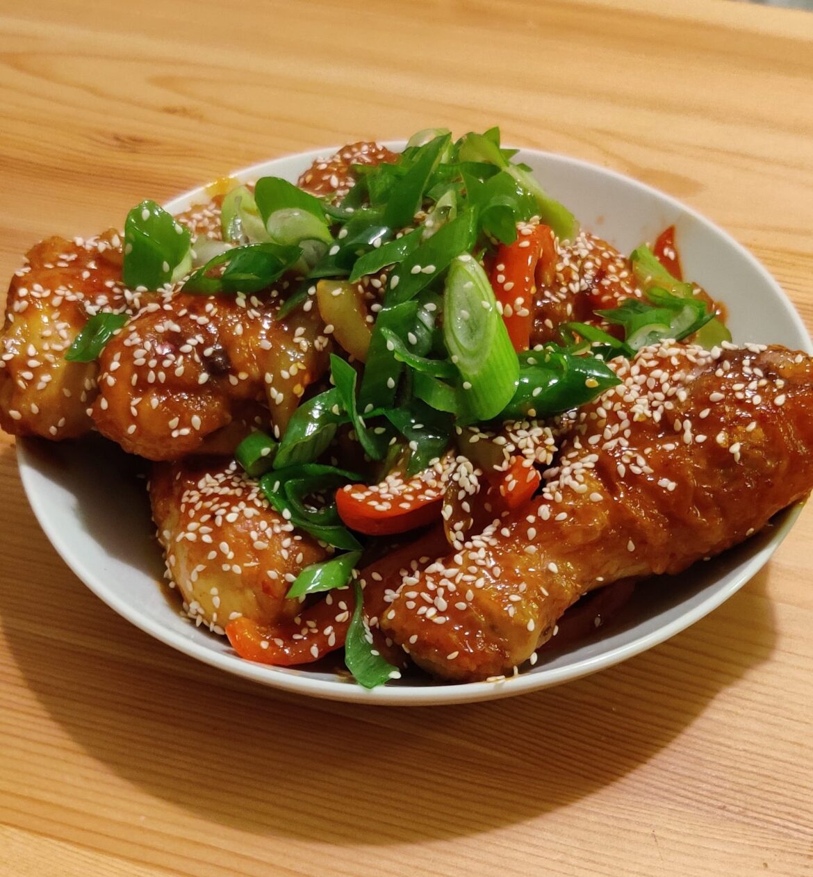 They ran out of wings at the store so I made gochujang drumsticks instead