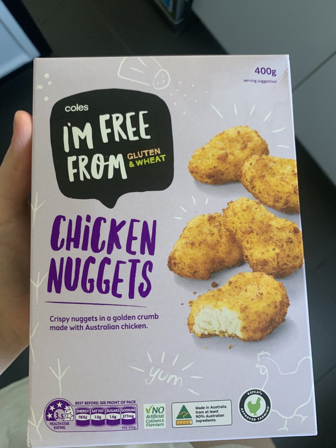 Guys I got tricked! Thought they were free from chicken but turns out they’re gluten and wheat free. Oops