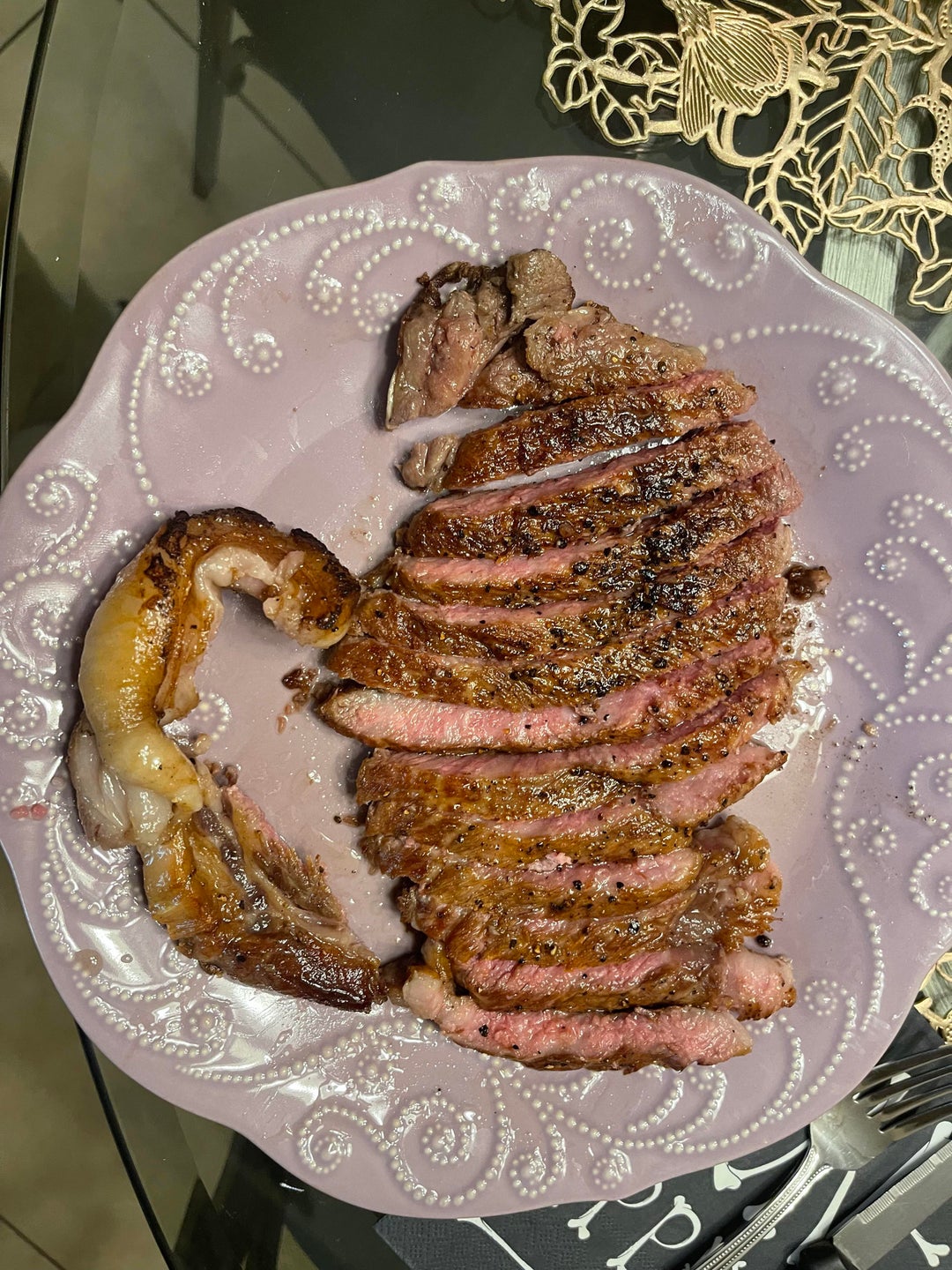 [homemade] Japanese A5 Wagyu New York strip Dining and Cooking
