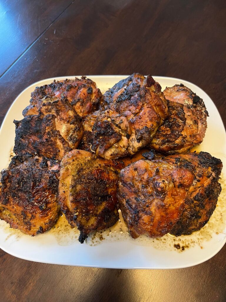 Chicken Thighs on the Masterbuilt Gravity Series 800