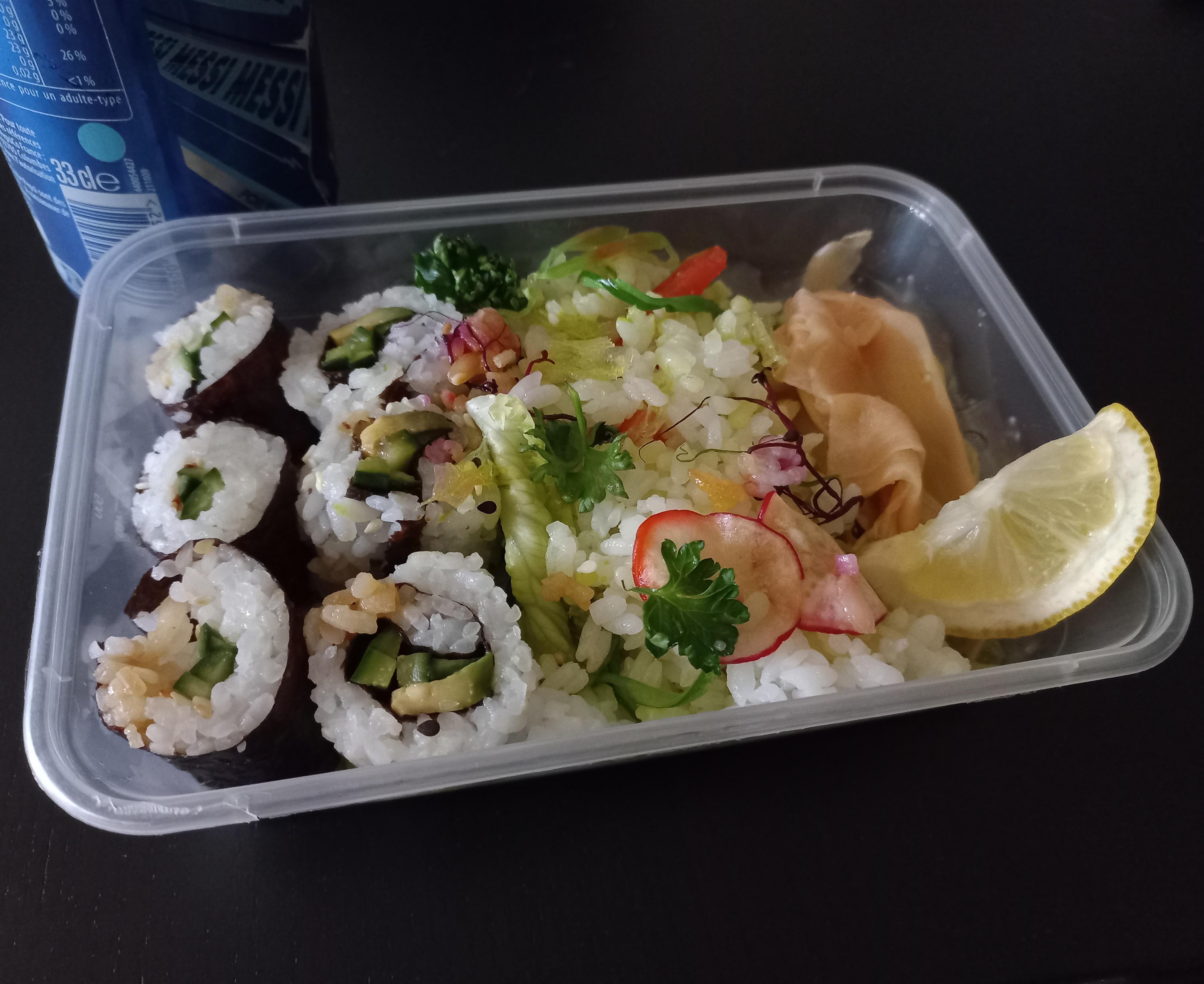 Leftovers from a Japanese restaurant I went to with my siblings last