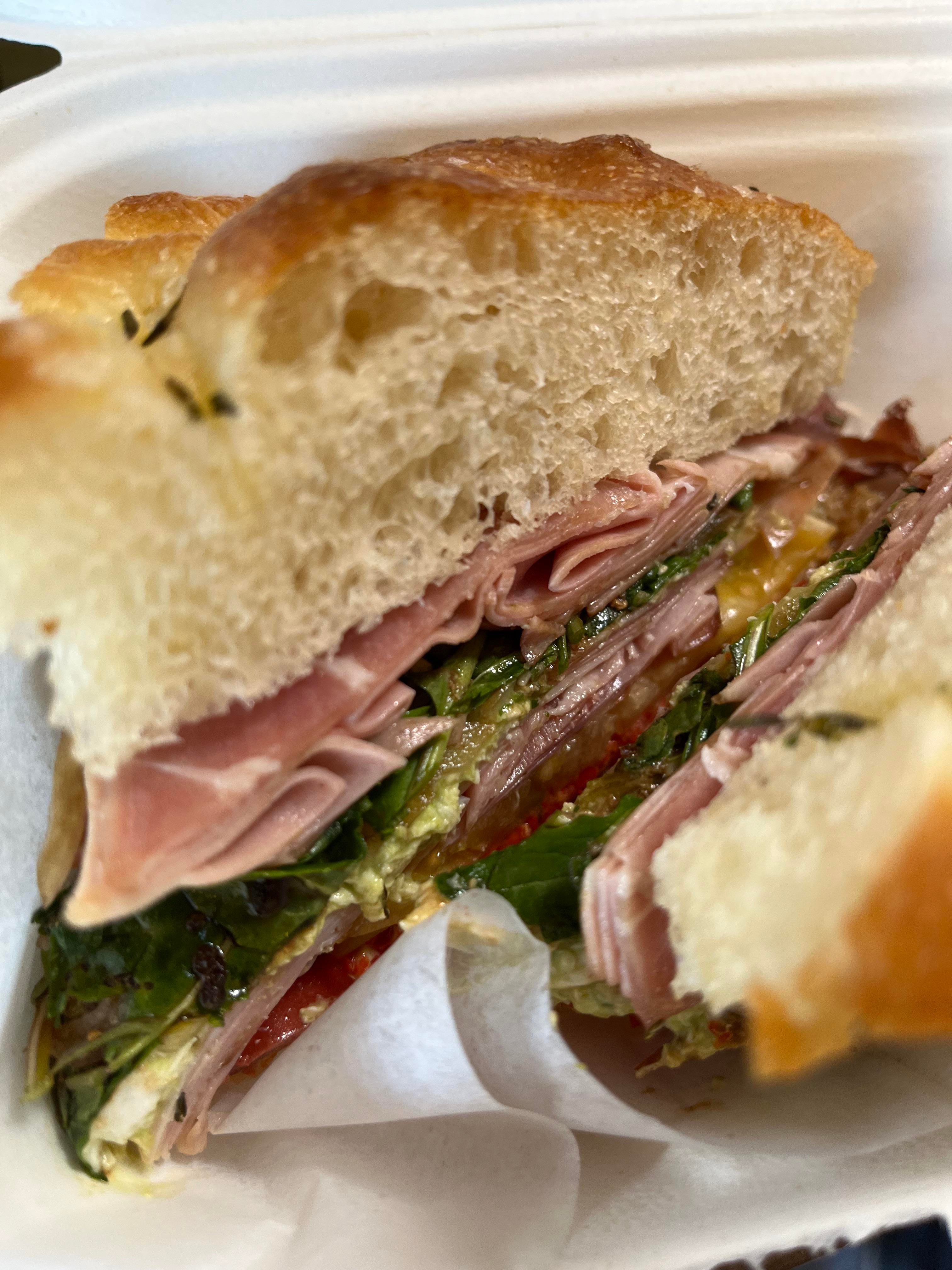 The Don from August First bakery in Burlington, VT. Mortadella, local