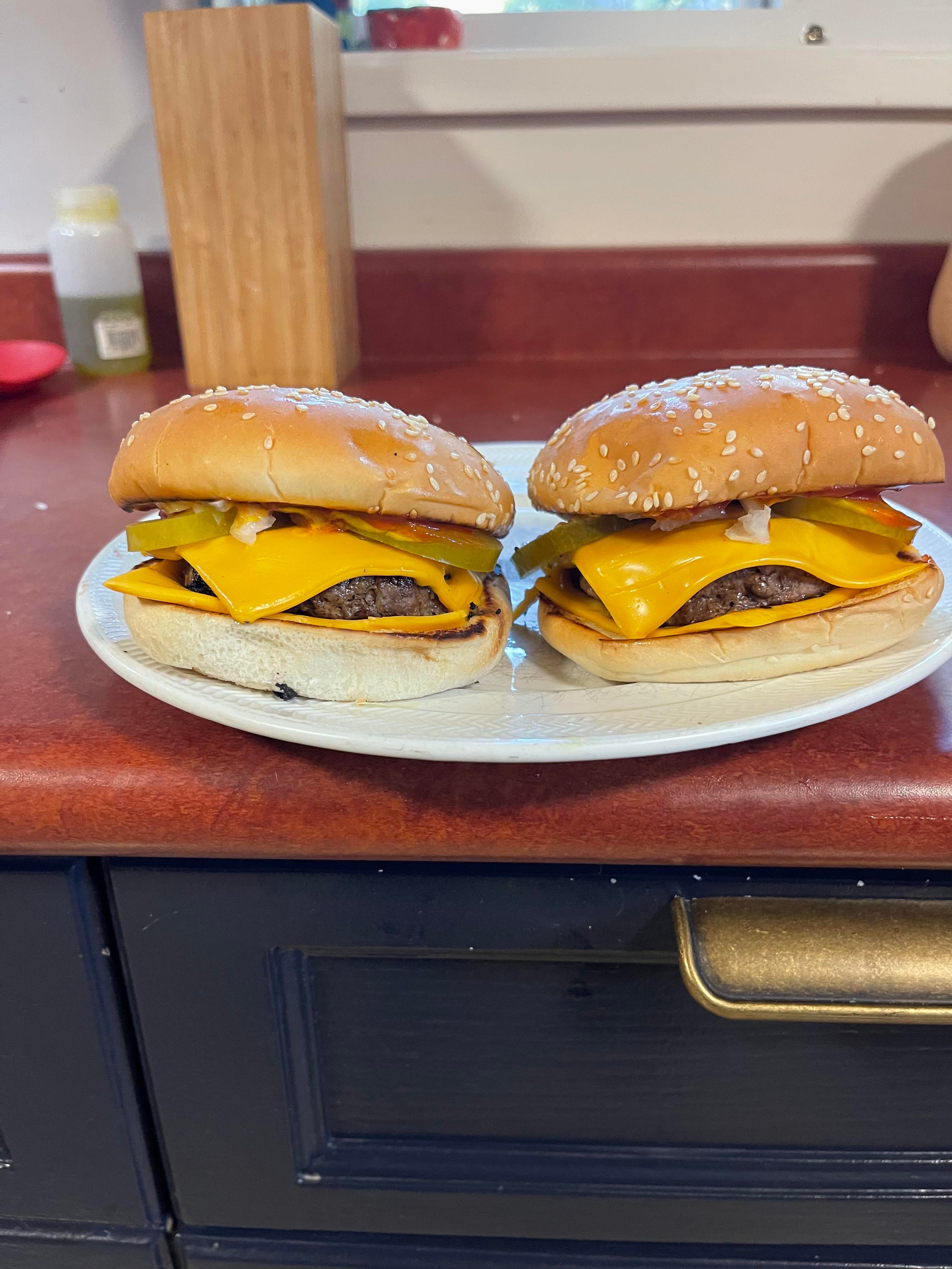 Recreated a McDonald’s 1/4lb with cheese Dining and Cooking